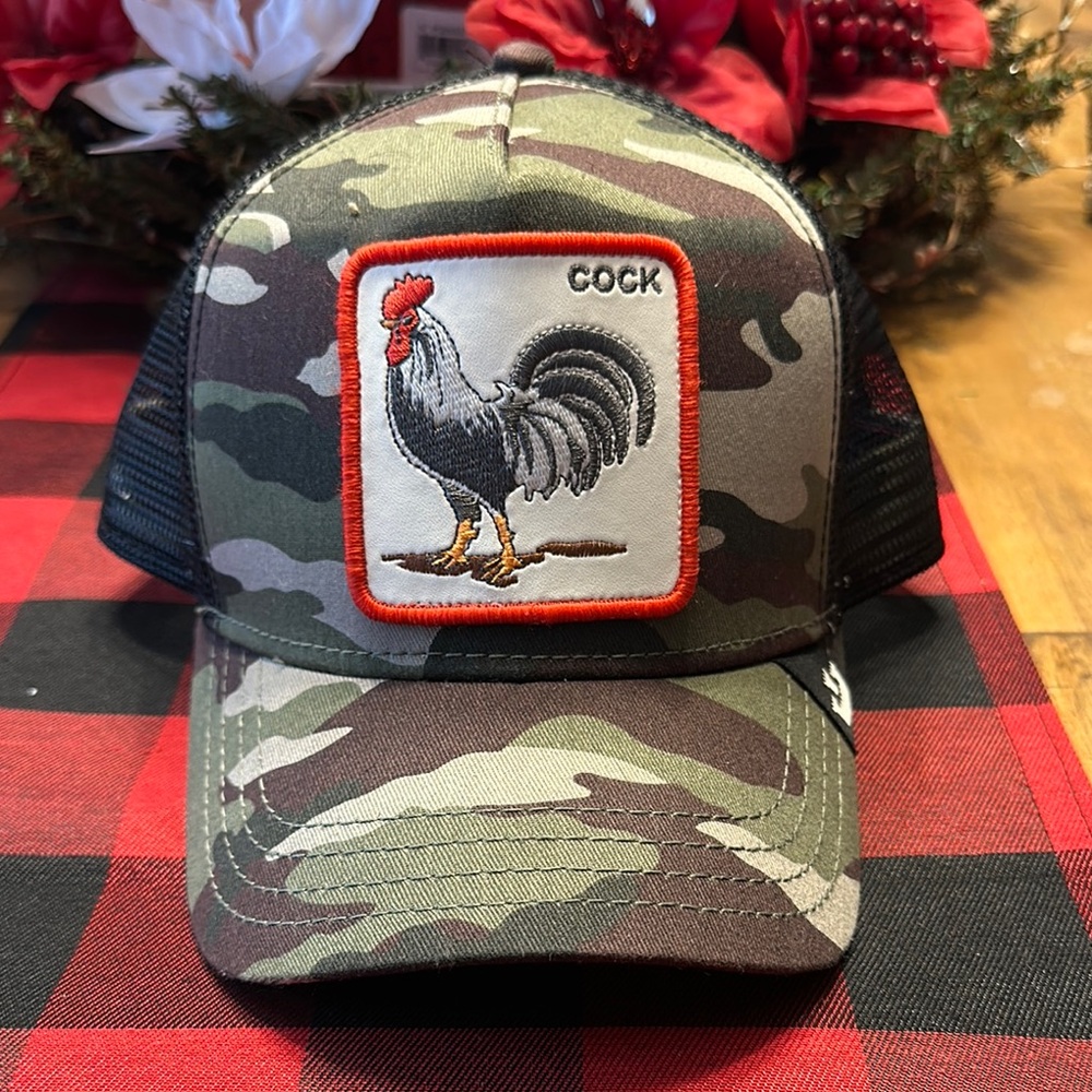 Goorin Bros Camo Rooster Trucker Hat